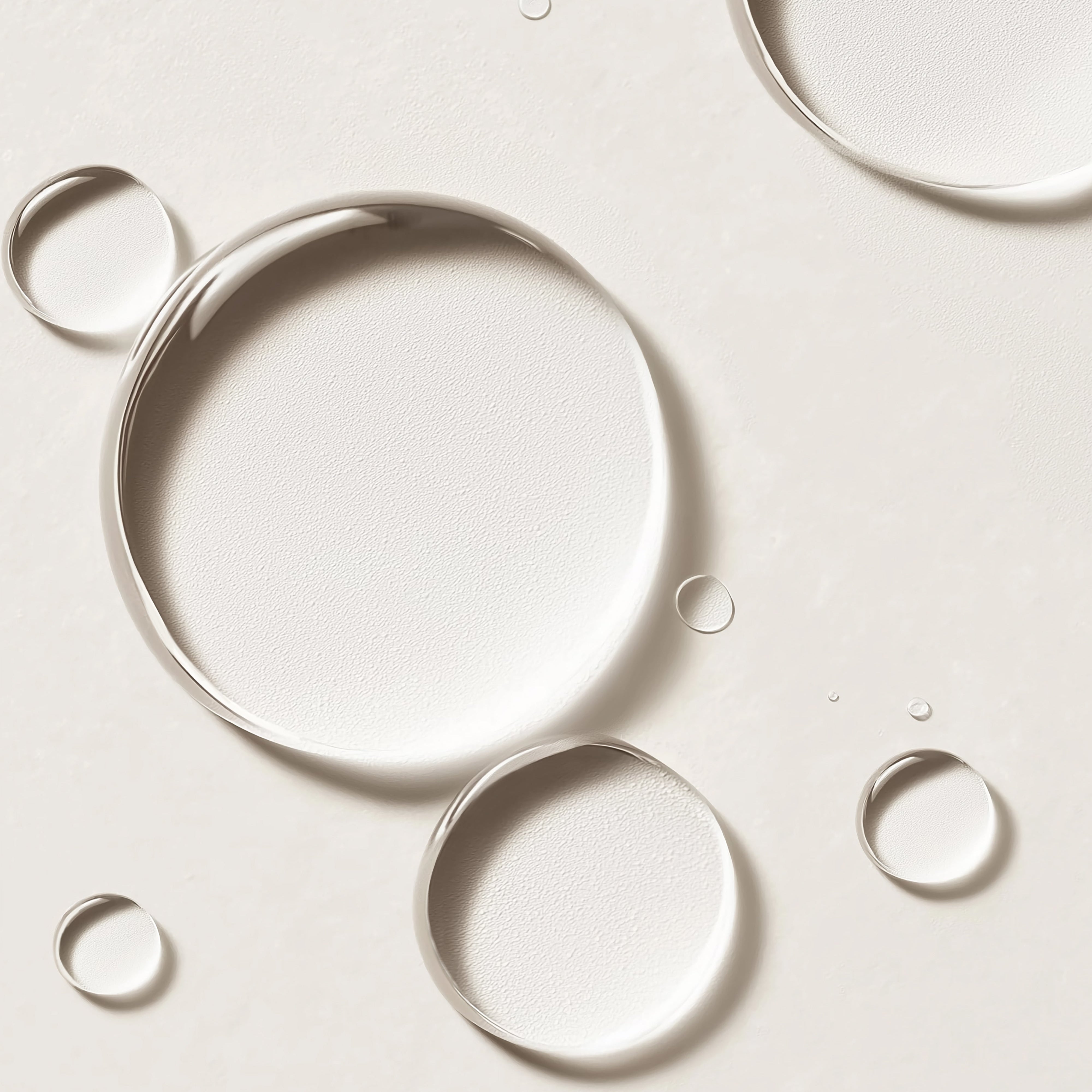 QUL Beauty Hydrating Rose Water Swatch Bubbles